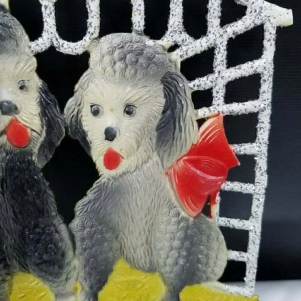 Poodles Vintage 1950s German Die Cut